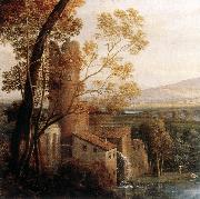 Claude Lorrain Landscape with Dancing Figures (detail) dfg oil